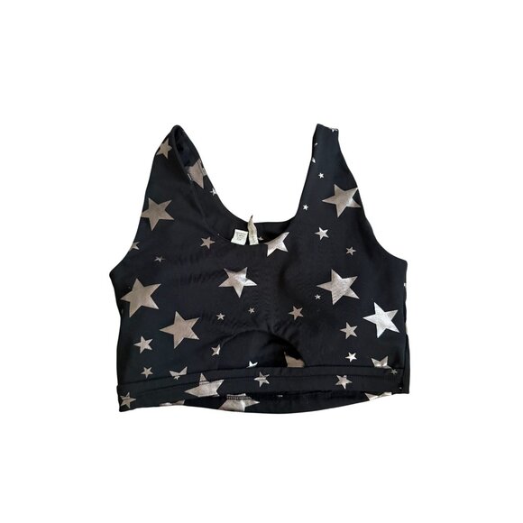 LIVE WELL ACTIVE Black Silver Star Workout Bra Size XS - Picture 6 of 8
